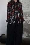 GEOFFREY B. SMALL Heavy Silk Lining Collection V Unisex GBS-CVS06-RHYH Church Dyed Red Print Tie Dye PGBS3